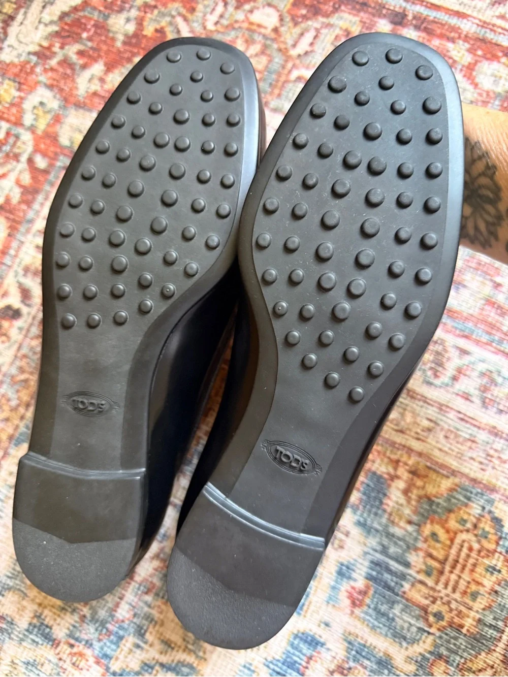 Tod's Classic Black Leather Penny Loafers - Size 37 (US 7)